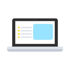 vector illustration of a laptop