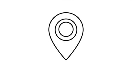Location pin icon vector for gps navigation map pointer and destination point symbol design template 100