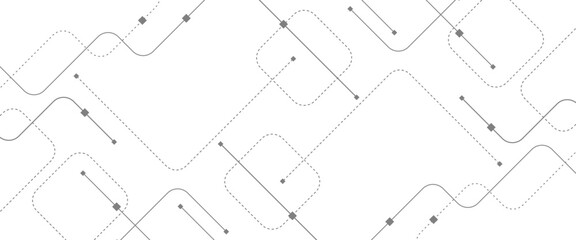 Wall Mural - vector abstract technology background with geometric with crossed lines and dots.