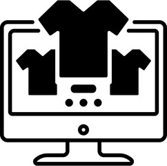 Canvas Print - website shopping