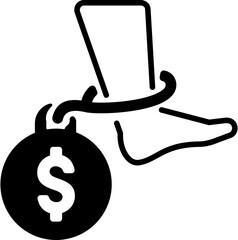 Wall Mural - debt