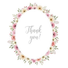  Beautiful floral oval frame with 