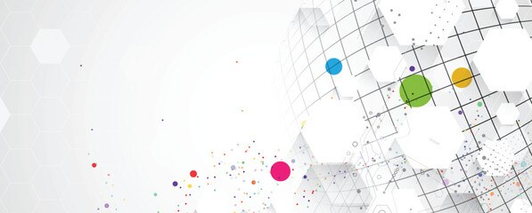 Wall Mural - abstract circuit internet technology for business concept background