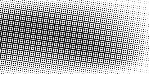 Wall Mural - Dotted gradient halftone background. Horizontal seamless dotted pattern in pop art style.