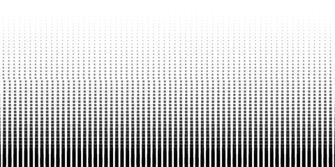 Wall Mural - Dotted gradient halftone background. Horizontal seamless dots pattern in pop art style. Abstract modern stylish texture. Vector illustration