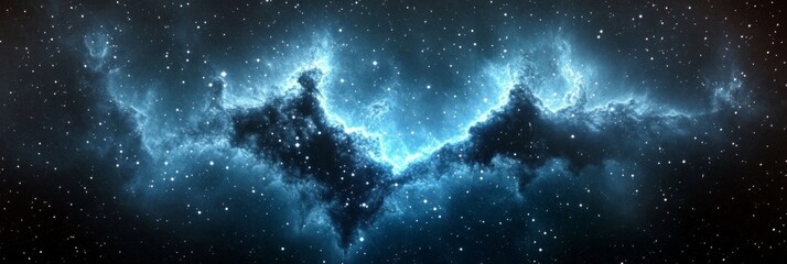 Wall Mural - Majestic Cosmic Landscape of Nebulae and Stars, Illuminating the Vast Expanse of the Universe