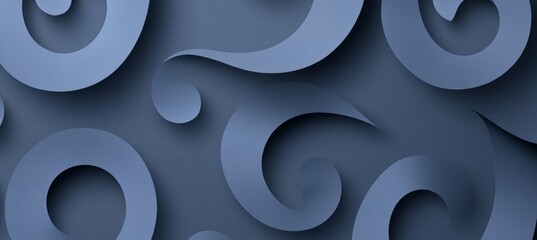 Wall Mural - Dynamic and Bold Monochrome Vector Shape with Swirling Patterns for Stunning Decorative Backgrounds