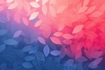 Canvas Print - abstract memphis autumn leave backgrounds pattern texture.