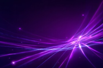 Wall Mural - Abstract purple background with laser beams and light rays. Neon lights, glow effect for dynamic digital presentation or motion graphics. 