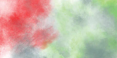 Wall Mural - abstract watercolor background with red green and gray hues artistic texture and painted effect idea