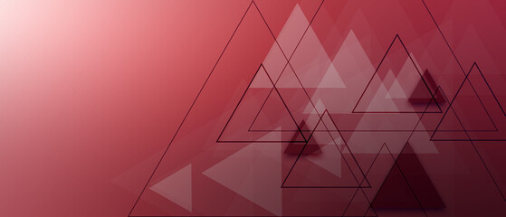 Canvas Print - red modern geometric background