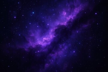 Wall Mural - vibrant purple cosmic nebula scene.