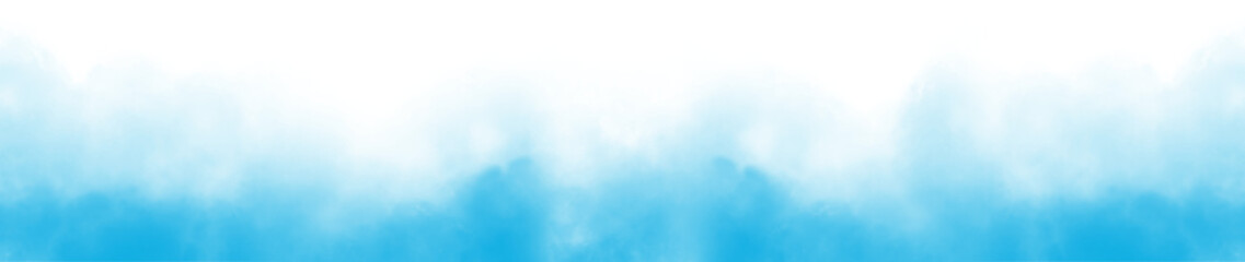 Wall Mural - vector realistic smoke cloud or light blue fog, abstract gas on transparent background
