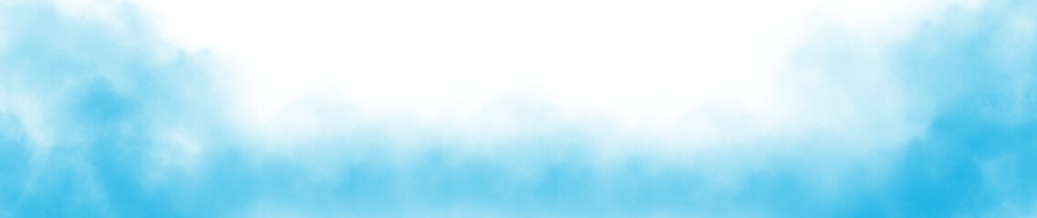 Wall Mural - vector realistic smoke cloud or light blue fog, abstract gas on transparent background