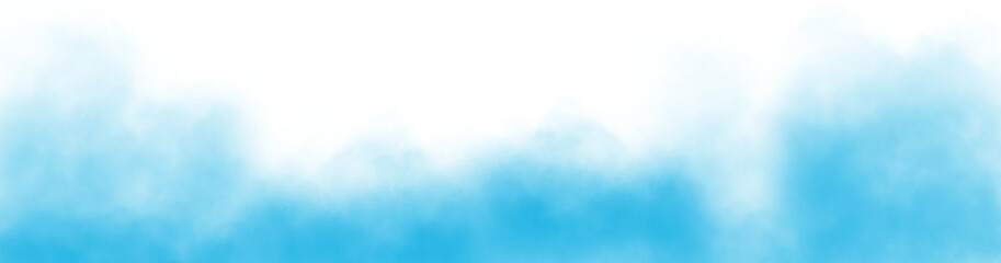 Wall Mural - vector realistic smoke cloud or light blue fog, abstract gas on transparent background