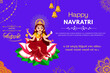 © Rishi - Happy Navratri Maa Siddhidatri Illustration | Ninth Day of Navratri Wishing Poster
