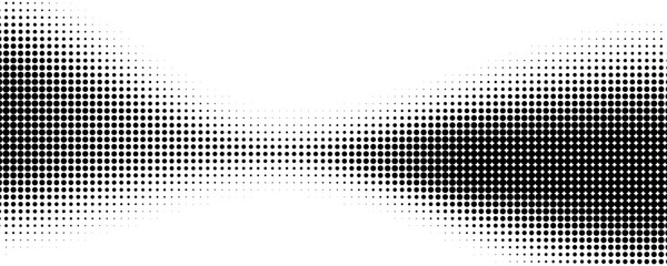 Wall Mural - black and white abstract halftone background with dotted pattern design