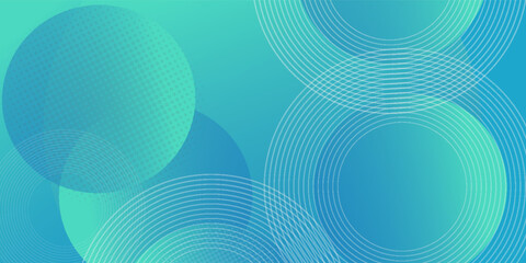 Wall Mural - Modern abstract bright blue green gradient illustration background with simple pattern. Cool design. Eps10 vector smooth