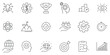 © Art Store - Core value icons set of web icons in line style. Containing innovation, goals, responsibility, vision, social responsibility, commitment, commitment, quality, teamwork, inclusion and more. Vector.