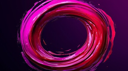 Wall Mural - red circle with purple swirls. the circle is surrounded by a purple background. the circle is the ma