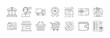© Md - Business and project management outline icons set - Business and project management outline icons set