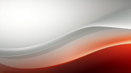 Wall Mural - white and red wave with a red stripe. the red stripe is bold and stands out against the white backgr