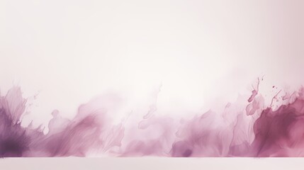 Wall Mural - White background with purple splatters of paint. The splatters are in various sizes and shapes, creating a sense of movement and energy. Scene is one of creativity and spontaneity