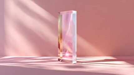 Wall Mural - clear glass sheet with backdrop of soft gradient colors