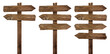 © Philip - wooden arrow sign post or road signpost isolated