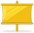 © Синявский Вадим - Blank Golden Advertising Billboard for Messages and Information