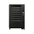 © Nasima Begum - 3d render of a black vending machine with 20 bottles, on a white background, front view