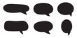 © ISHWARAN - Black speech bubble collection. Set of speech bubble. Speech bubble comic