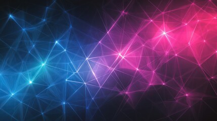 Wall Mural - Abstract network design with vibrant colors
