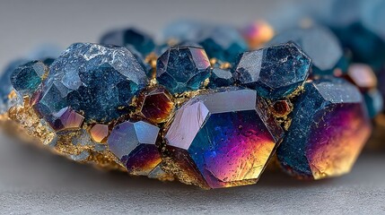 beautiful geometric arrangment of gemstones