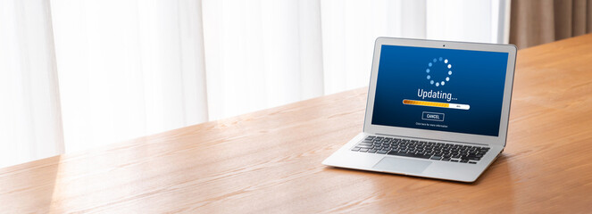 Software update on computer for modish version of device software upgrade