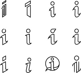 set of icons