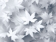 © noiteterna - Fondo decorativo con hojas blancas superpuestas en estilo abstracto y textura tridimensional, diseño, decoración estacional, arte minimalista y proyectos creativos con estética natural y elegante