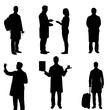 © Mridul - Medical professional silhouettes in various poses offering healthcare solutions and demonstrating medical expertise for health campaigns and visuals
