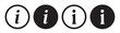 © Chris - info icon set. inform vector symbol. I Button. faq sign.