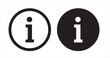 © Chris - info icon set. inform vector symbol. I Button. faq sign.