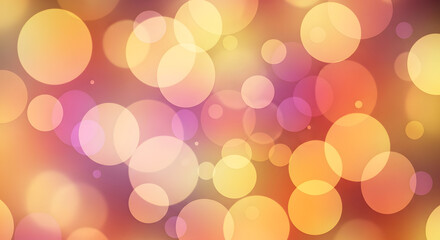 Abstract bokeh light effect with colorful and blurred background