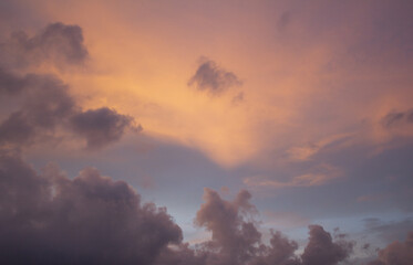Wall Mural - It is a beautiful sunset.