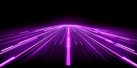 Wall Mural - abstract purple light trails