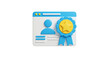 © Jahid - User profile with award ribbon isolated on transparent background