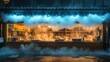 © heri - Nighttime Asian cafe shrouded in fog
