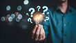 © H - Brilliant idea emerges from questions, sparking innovation and business growth