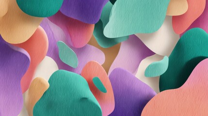 Wall Mural - Abstract Colorful Background Representing Spring Vibes and Nature