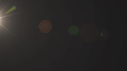 Wall Mural - animation of light blinking over black background