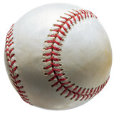 Baseball ball floating in the air isolated on white background, Baseball ball PNG File.