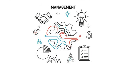 Business management strategy and planning with teamwork and successful ideas for company growth plan